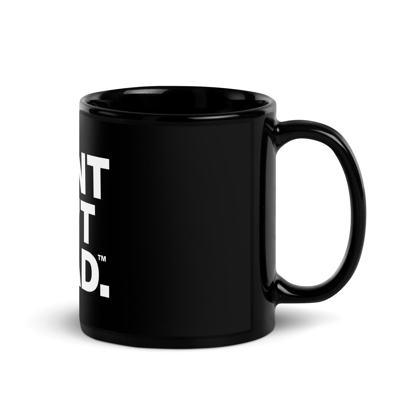 Print Isn't Dead — Black Glossy Mug