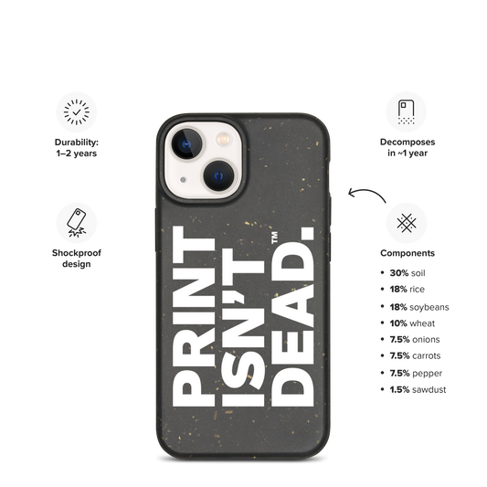 Print Isn't Dead: Speckled iPhone Case