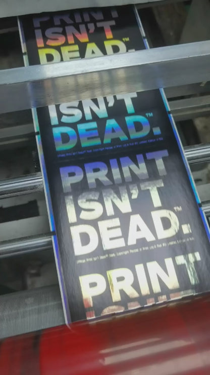 Official Print Isn’t Dead™ Iridescent Sticker - Run 2: Limited Edition of 500