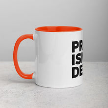 Load image into Gallery viewer, Print Isn&#39;t Dead Mug with Colour Inside
