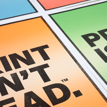 Load image into Gallery viewer, Thomas Mayo x People of Print — 50x70cm &#39;Print Isn&#39;t Dead™&#39; Letterpress Art Print
